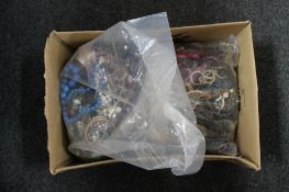 A box of costume jewellery