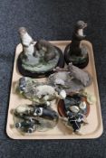 A tray of Juliana collection animal figures