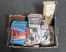 A box of approximately 160 1980's and 2000 Newcastle United Football programmes