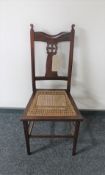 A mahogany Arts and Crafts bedroom chair