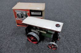 A boxed Mamod traction engine model T.E.