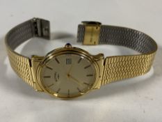 A gent's gold plated Rotary wristwatch