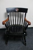 A "Proud to be an American" limited edition armchair, numbered 56/1000.