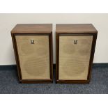 A pair of 20th century teak cased Sanyo Atto module SX-6 speakers