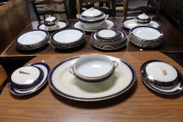 Forty-five pieces of antique Wedgwood Imperial porcelain dinner ware.