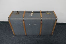 An early 20th century bentwood bound trunk