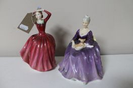 Two Royal Doulton figures,