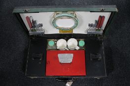 A cased vintage Sirram high speed kettle picnic set