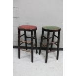 A pair of pub bar stools