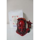 A Royal Doulton flambe character jug, Confucius, C 7003, limited edition number 1002 of 1750,