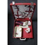 A mid 20th century Brexton cased picnic set