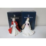 Two Royal Doulton figures, Royal Doulton Classics Jane HN 4524 and Rachel HN 2936, both parts boxed.