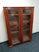 An Edwardian mahogany double door bookcase CONDITION REPORT: height 138cm width