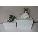 Two Royal Doulton Pretty Ladies figures, Blossomtime and Elyse HN 5165,