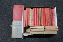 A tray of thirty Ward Lock and company guide books together with two other volumes