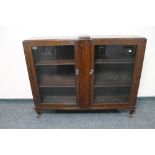 An Edwardian double door bookcase.