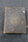 A late 19th century leather bound family Bible