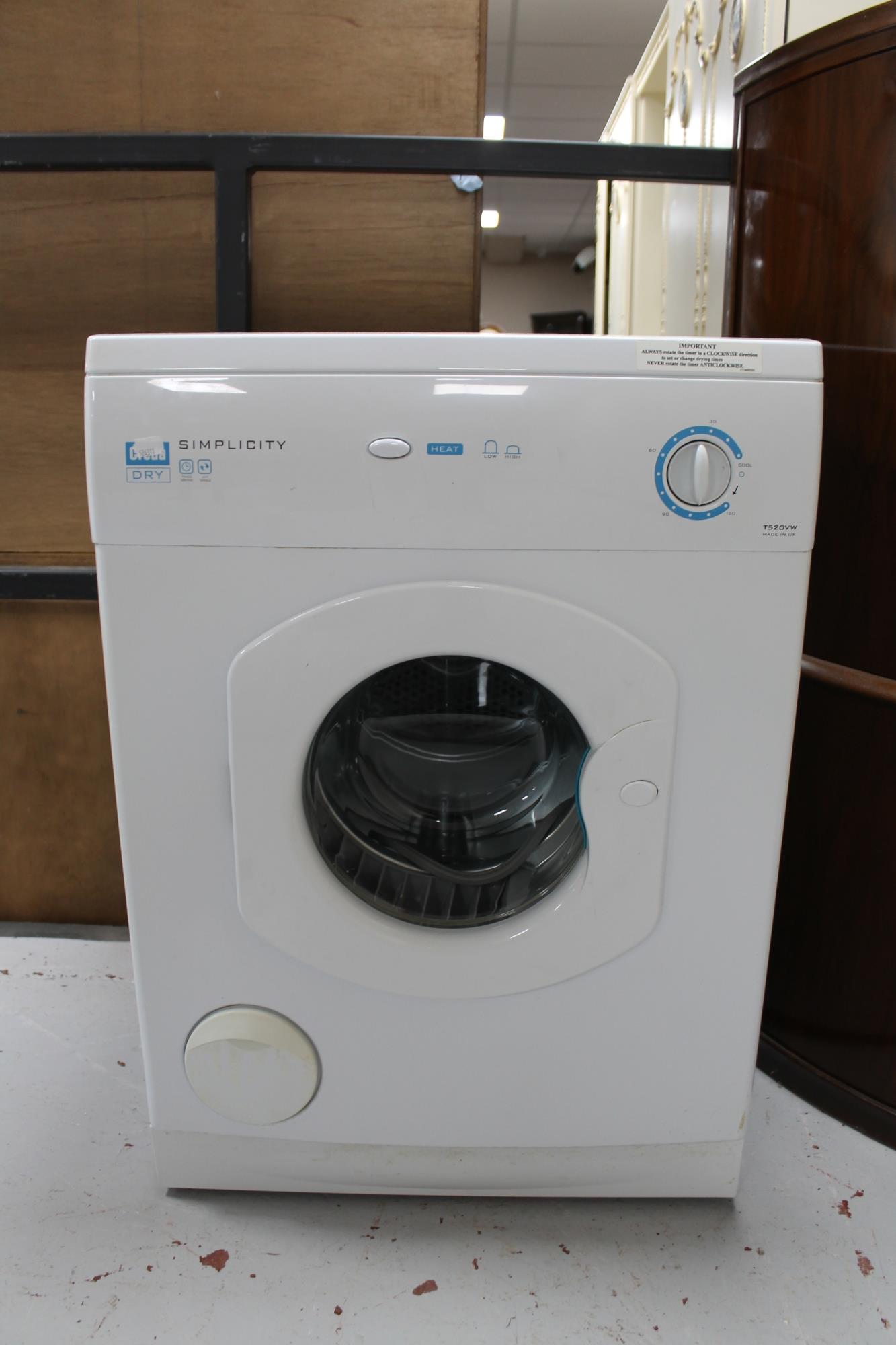 A Creda dryer.