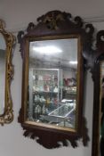 A Chippendale style wall mirror