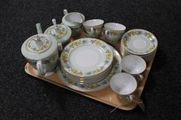 A tray of Japanese Aichi twenty-two piece tea set made in occupied Japan