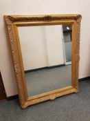 An ornate gilt framed mirror,