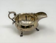 A silver sauce boat, Sheffield marks CONDITION REPORT: 138g.