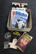 A box of 1970's and 80's Beatles magazines,