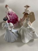 Four Coalport figures - Elaine, Meryl,