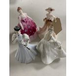 Four Coalport figures - Elaine, Meryl,