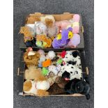 Two boxes of TY soft toys