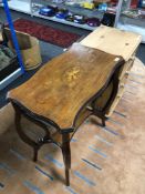 A Victorian inlaid mahogany occasional table