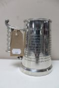 A King's Shilling tankard