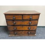 A George III five drawer chest