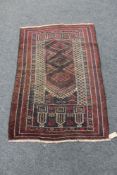 A Baluchi rug,