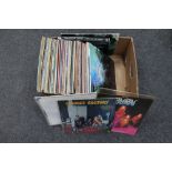 A box of vinyl LP's - pop,