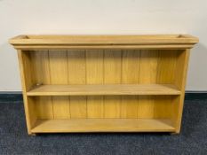 A set of oak contemporary shelves