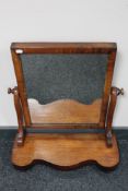 A Victorian mahogany dressing table mirror