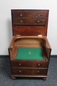 A Victorian mahogany commode chest