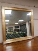 A gilt framed mirror,