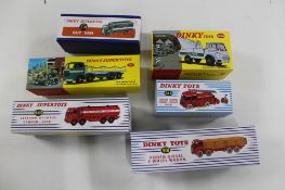 Six boxed Atlas edition Dinky toys - 434 Bedford crash truck,