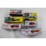 Six boxed Atlas edition Dinky toys - 434 Bedford crash truck,