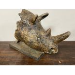 A contemporary composite figure - Rhino head