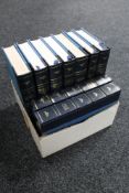 A box of nine Guild Publishing volumes;