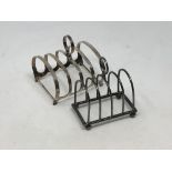 Two antique silver toast racks (2) CONDITION REPORT: 101.2g gross.