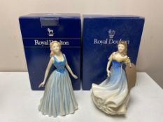 Two Royal Doulton Classics figures - HN4197 and Serenity HN4396 (boxed)