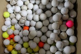 A box of golf balls