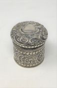 An antique silver canister, Birmingham 1899 CONDITION REPORT: 126.8g.