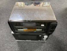 A Morphy Richards microwave together with mini grill