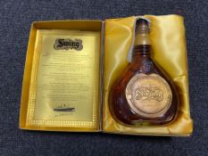 A bottle of Johnnie Walker Scotch 75cl in presentation box