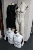 Four part-mannequins